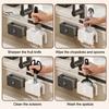 Kitchen Cutter Cleaner Double Sided Scrubber, Wall Mount with Adhesive Backing Design, Hands Cleaning Tool Free Tool, for Fruit Western-Style