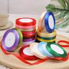 1Cm (25 Yards/Roll) Satin Flat Ribbon Roll Gift Flower Bouquet Packaging Wedding Birthday Ribbon Making Diy