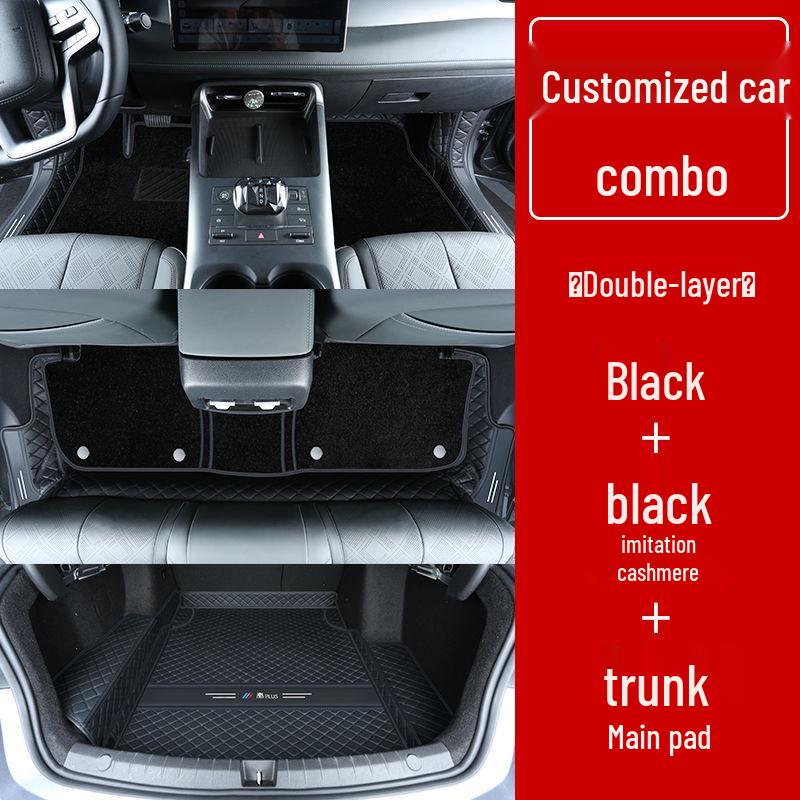 Double Layer Floor Mats for BYD Qin Plus/Plus DMi/Plus EV