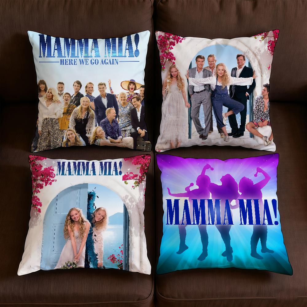 Cushion Cover Soft Case For Sofa M-MammaS-ES Movie Living M-Mia Room Home Comfortable Office Decor Protective Pillow Covers