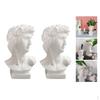 2 Pieces Head Plant Pot Flower Vase Decorative Bust Statue Planter