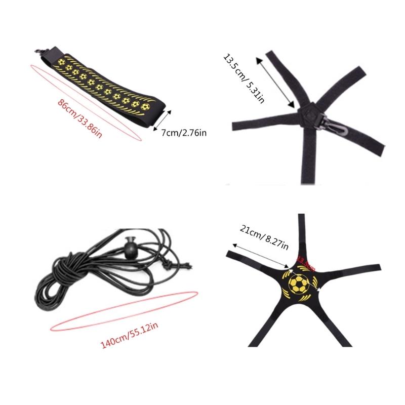 Football Trainer, Football Kick Throw Solos Practice Training Aids Control Skill Adjusted Waist Belt for Kids and Adults