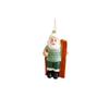 3D Santa Claus Figurine Pendant Plastic DIY ChristmasTtree Hanging Ornaments Colorful Christmas Scene Layout Supplies Door