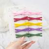 10PCS/Set Solid Color X Shape Hair Clips Basic Style Colorful Lovely Hairpins for Girls Children Hair Accessories Matte Barrette