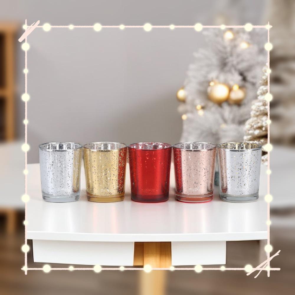 Starry Sky Christmas Glass Candlestick - Bestselling European & American Aroma Candle Cup