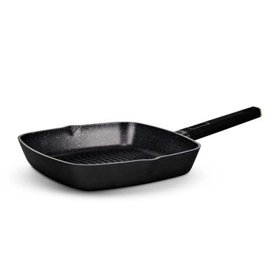 Grill 28cm Gjuten aluminium Non-Stick Tfi Mässing Kökskokare