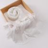 Shimmer Glitter Glitter Chiffon Shawl Elegant Pleated Glitter Shawl Flowy Hijab Shawl  for Women