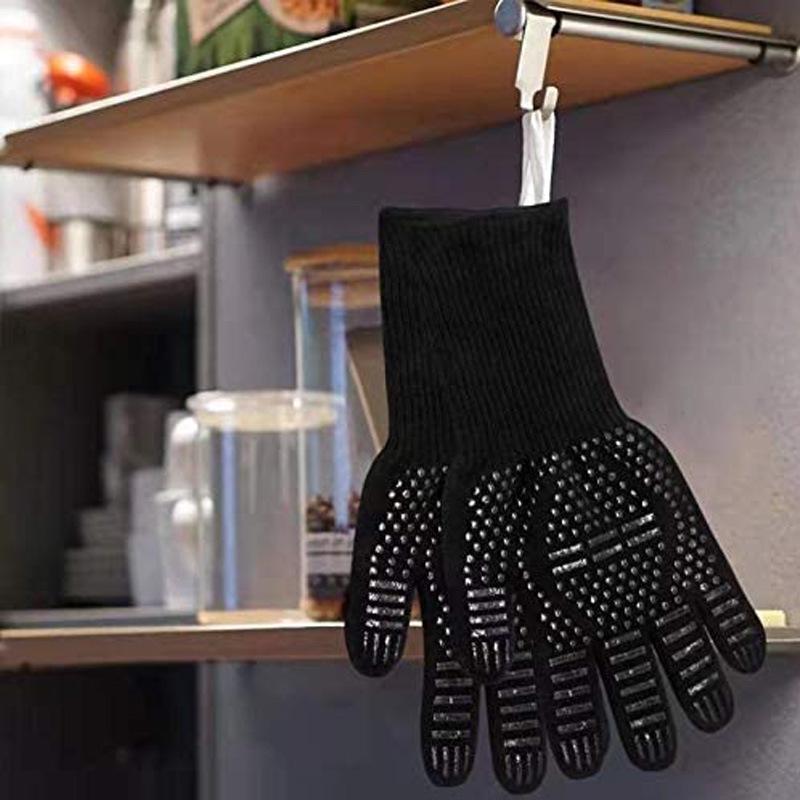 Heat-Resistant Flame Retardant Silicone BBQ Oven Gloves