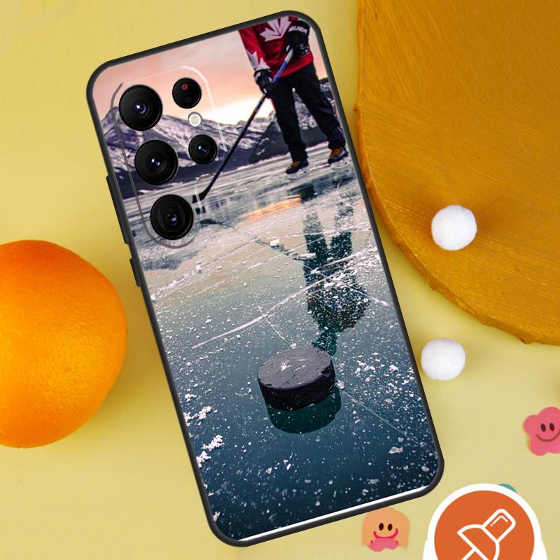 Ice Hockey Rink Phone Case For Samsung Galaxy S25 Ultra S23 S22 S21 Ultra S9 S10 S20 Plus S24 FE Funda Cover