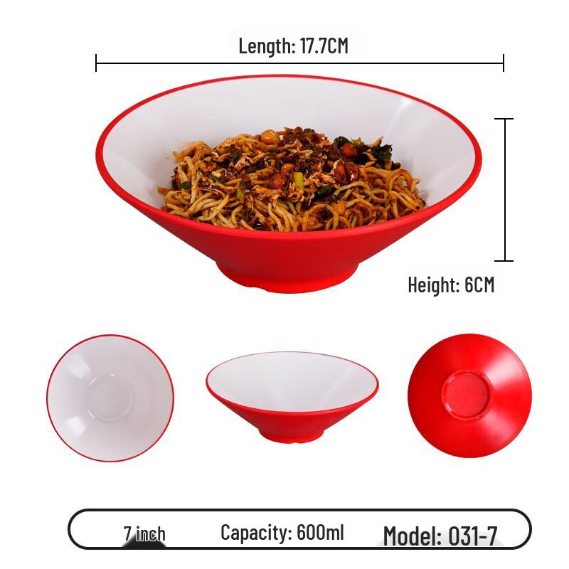 Yangge Melamine Imitation Porcelain Noodle Bowl