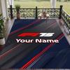 Custom Text Printed Rug F1 Non Slip Floor Carpet For Home Room Decor