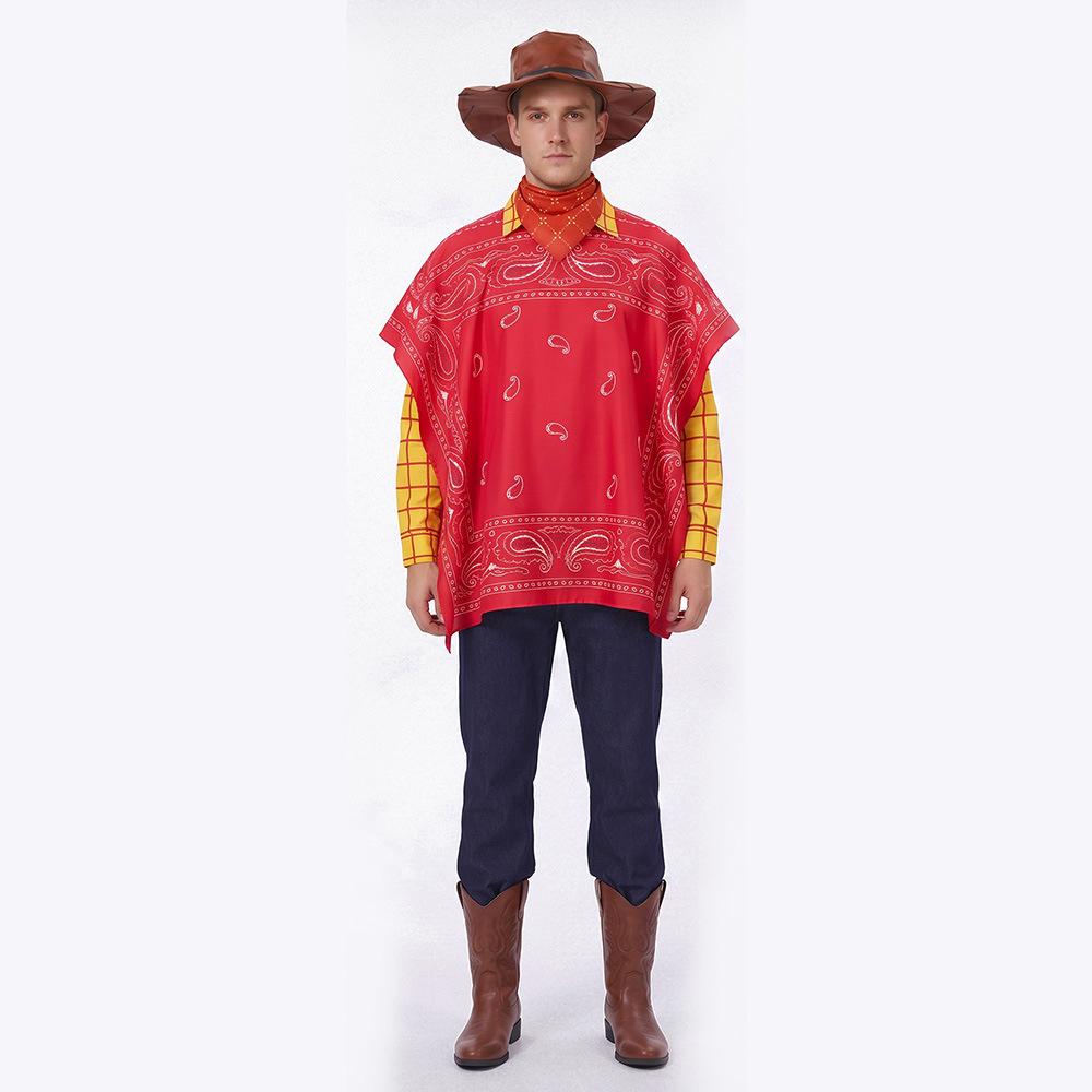 Toy Story Jessie Woody Cosplay Kostüm Kinder Cowboy Outfit mit Umhang Halloween Party Kostüm