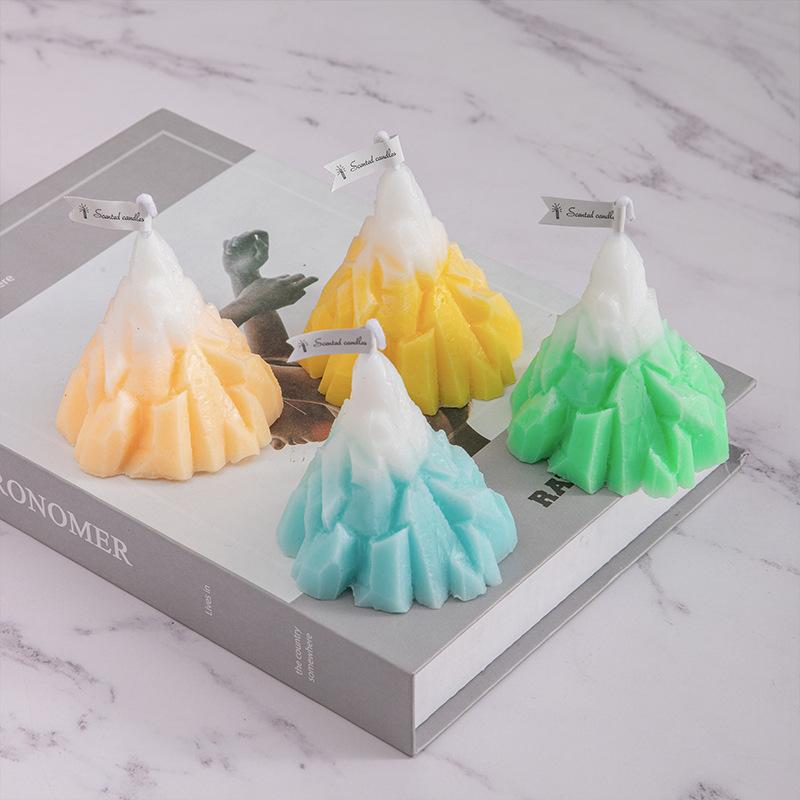 Nordic Style Iceberg Aromatherapy Candle Birthday Companion Gift Home Fragrance Ornament