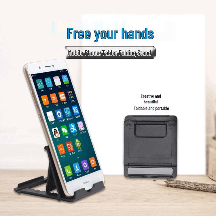 Creative Folding Universal Phone and Tablet Stand for Live Streaming and Binge-Watching