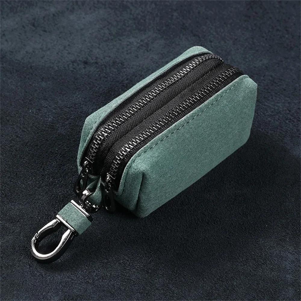 Coin Purse Large-Capacity Key Case Key Pouch Portable Keychain Wallet For Casual Outings Business Professionals Travel-Friendly