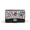 Premium bag women's new versatile small fragrant chain messenger bag fashionable diamond-encrusted clutch bag dinner bag