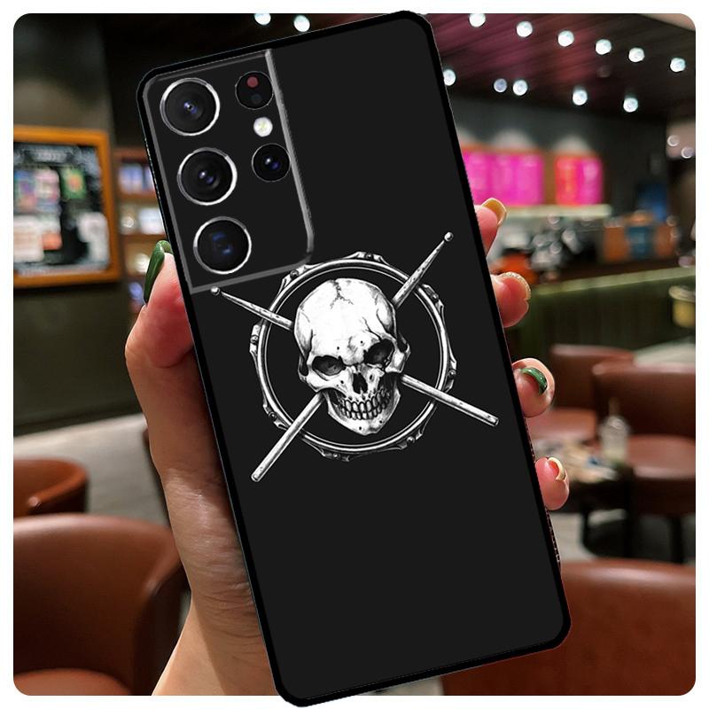 

Musical Instrument Drum Phone Case For Samsung Galaxy S23 Ultra S21 S22 S24 S25 Ultra S9 S10 Plus S24 S25 FE Cover Galaxy S20