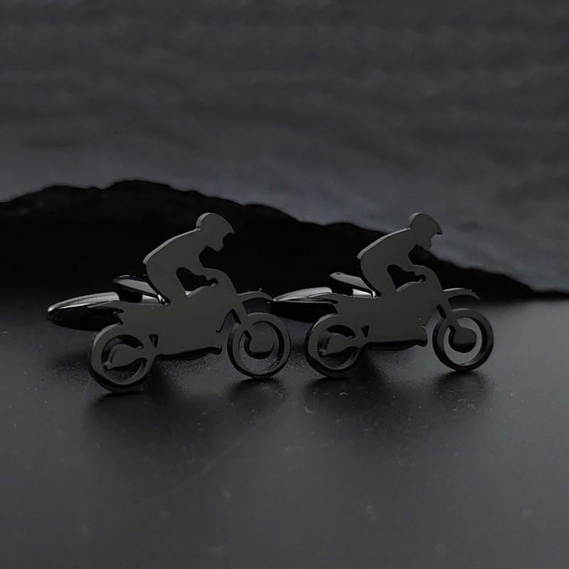 Off Road Motorcycle Brooch Cufflinks Dual-use Personalized Design Adventurer Style Enthusiast Accessories