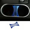 Car Central Console 13- Water Cup Frame Trim Blue Aluminum For Benz GLA CLA