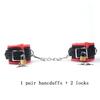 Leather Sponge Sex Handcuffs Bondage Slave Exotic Accessories Toys For Couples Adults Games With 2 Lock