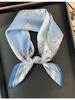 Mulberry Silk Printed Small Square Scarf Spring Fashion Neck Hair Tie