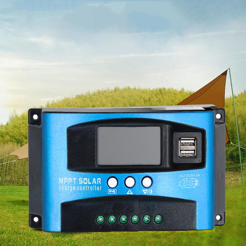 MPPT Solar Controller LCD Display 30A 40A 50A 60A 100A Solar Charge And Discharge Controller 12V 24V Solar Panel PV Regulator