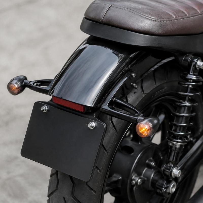Aluminum Motorcycle Signal Mount Relocation Kit Bolt-On Left Right Bracket for Rear Custom Build Projects