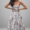 2026 Spring Women's European and American Style Slimming Floral Sling Dress