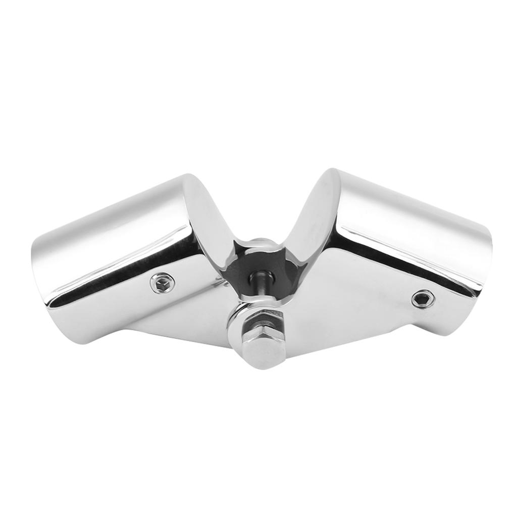 Stainless Steel Folding   Connector Boat Rail Tube Pipe Fittings for Marine Yacht(22MM)
