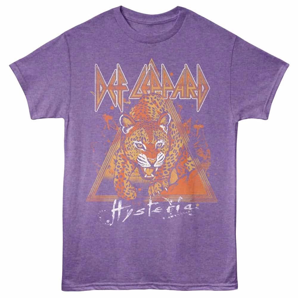 Def Leppard Wild Leopard Hysteria Men s T Shirt 2XL