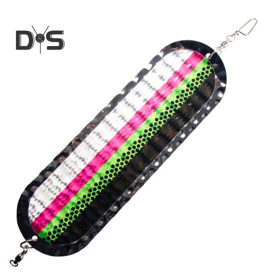 

Рыболовная приманка из нержавеющей стали для троллинга с яркими цветами, металлическая приманка для ловли лосося и форели, приманка-приманка, универсальная для активного отдыха C