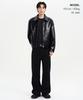 Musinsa Standard Patent Synthetic Leather Single Jacket [Black]
