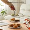 Creative European Double Layer Wooden Dessert Stand: Forest Style Cake and Treat Display Tray
