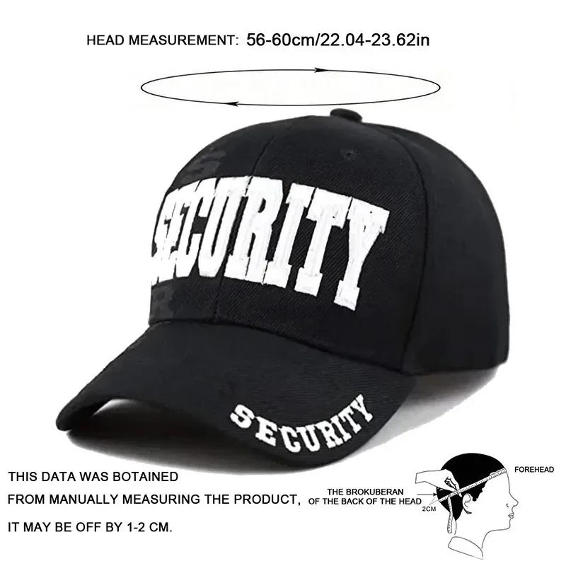 Baseball Stitching Stitched Embroidered Alphabet Security Neutral Gender Women  Men For Caps Spring Autumn Outdoor Adjustable Casual Hats Dad Hat