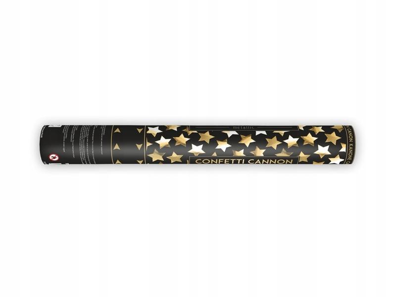 Tube with Stars, Gold, 40Cm, 1Pc