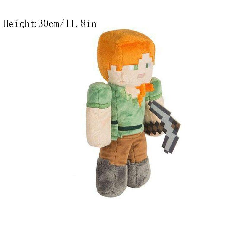 

Мягкая плюшевая игрушка Майнкрафт Животное Мягкая пиксельная кукла Подарок для детей YacrisDoll,30cm/11.8in