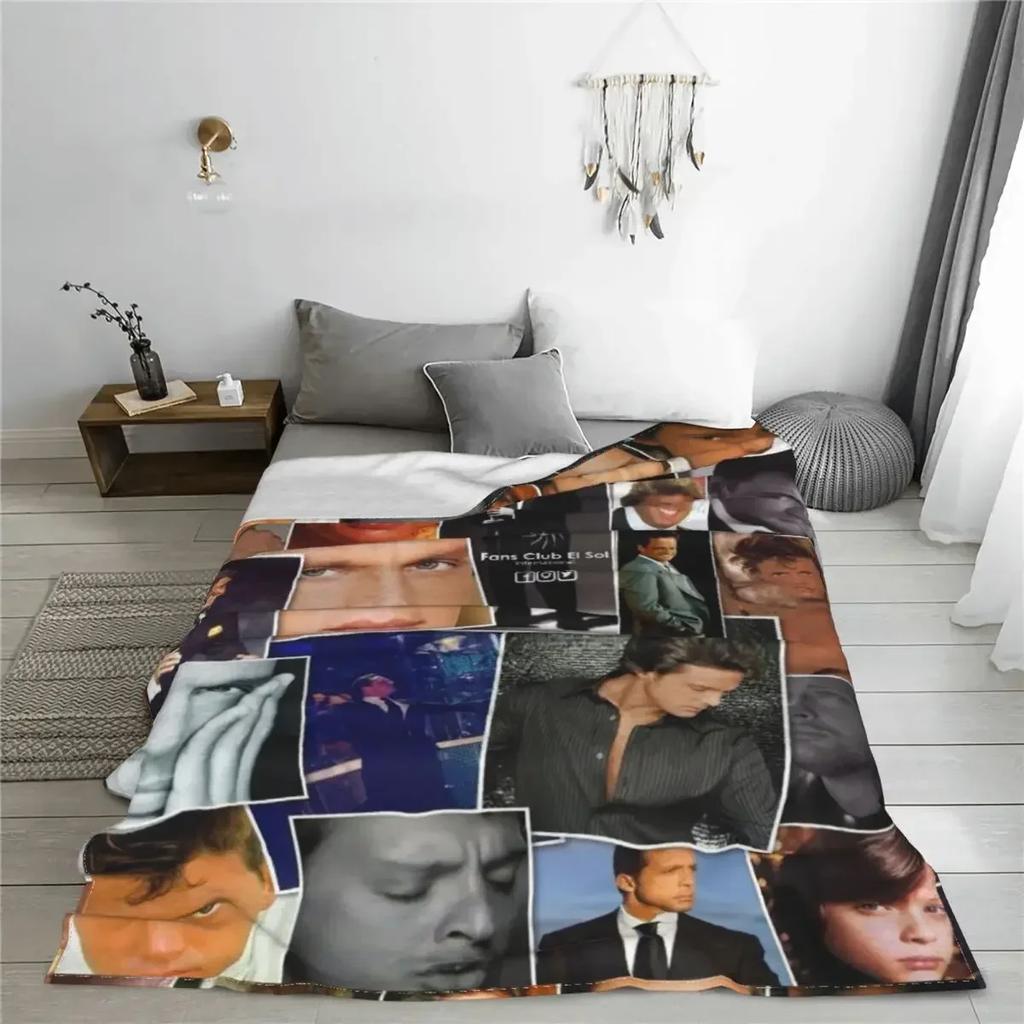 Gemütliche El Sol De Mexico Luis Miguel Decke Stuff Bett Dekorativer Überwurf Warmer Flanell für das Büro