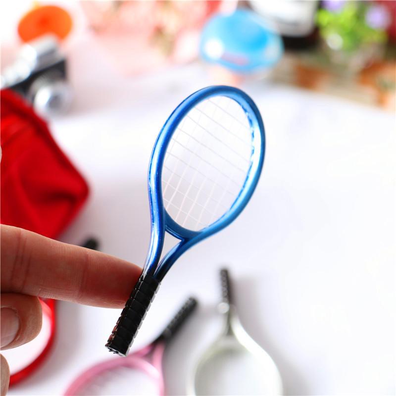 Miniature Dollhouse Tennis Racket & Ball Set - Sports Accessories