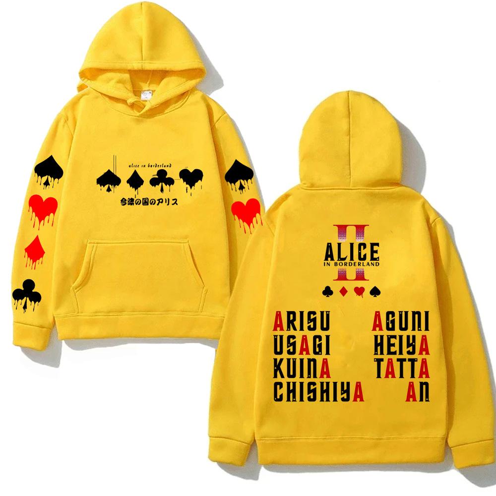 Alice In Borderland Hoodies Harajuku with Hooded Casual Comfortable Clothing High Quality Hoodie Retrofor Autumn/Winter Hooded