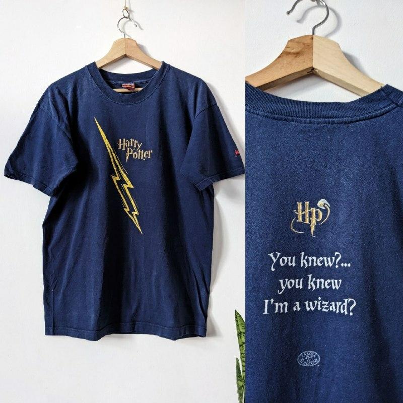 Vintage Harry Potter T-Shirt 2001 Merch Movie XL