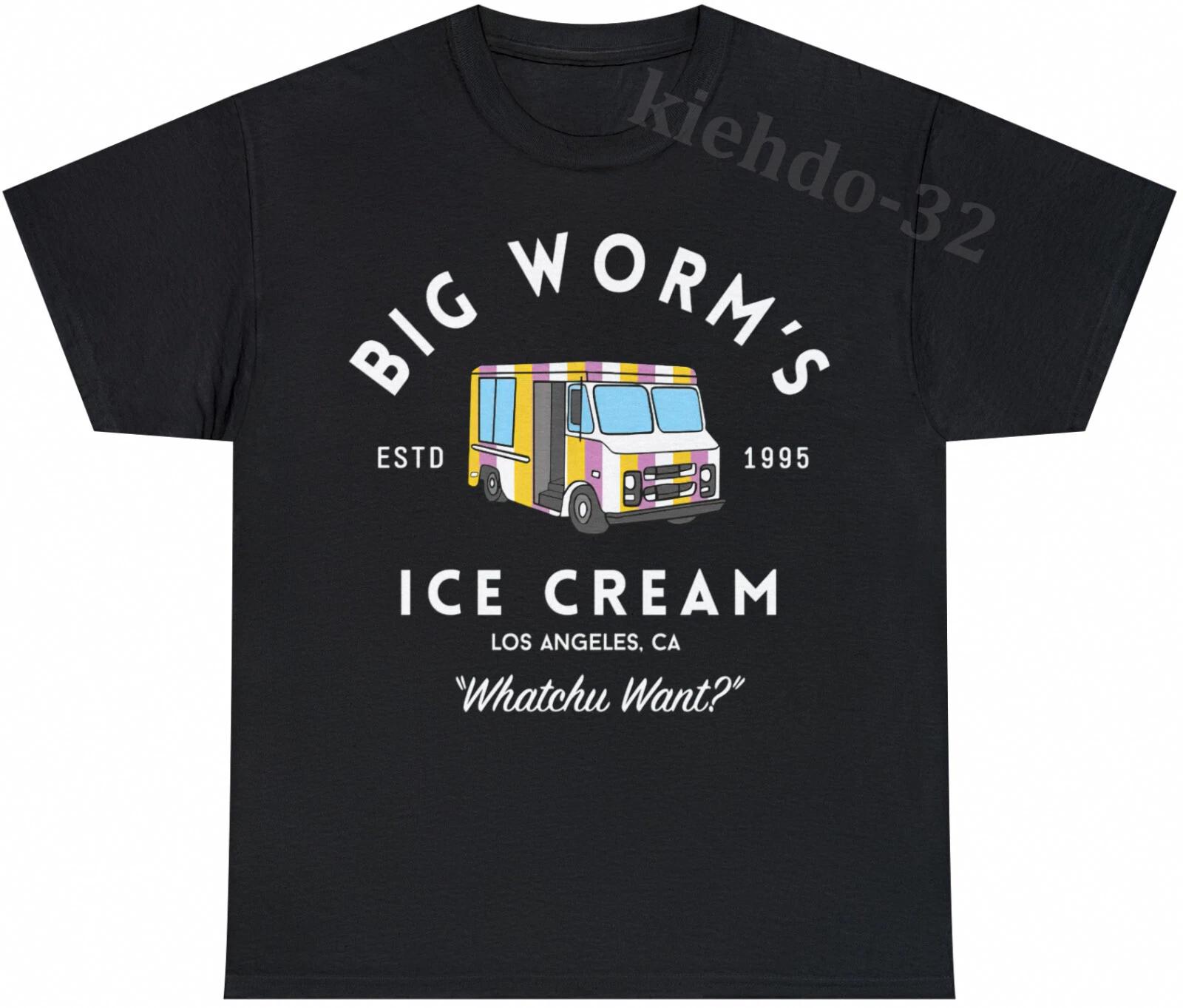 Friday 1995 Big Worm s Ice Cream Funny Movie Gift S-5XL T-Shirt Men Women Unisex L