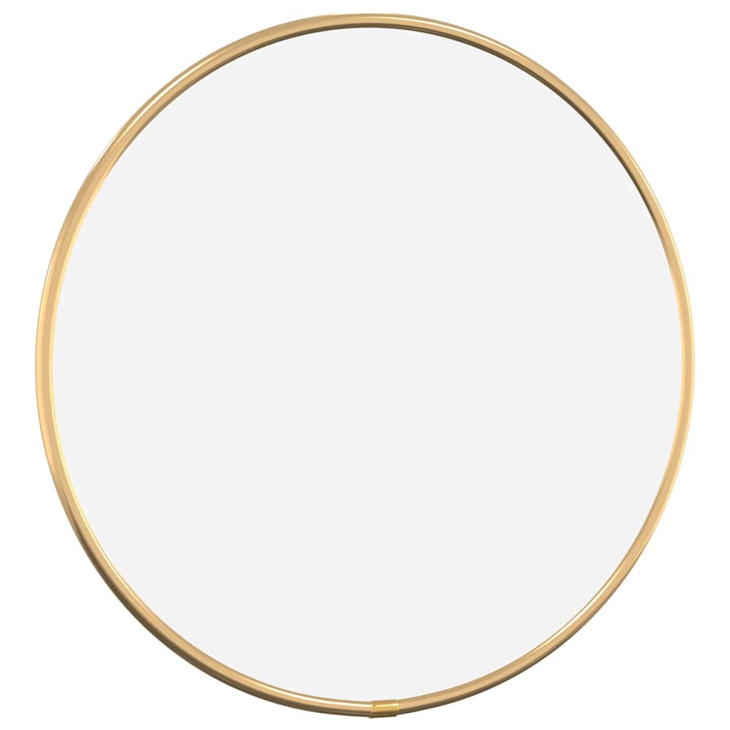 Vidaxl Wall Mirror, Gold, Ø 30 Cm, Round