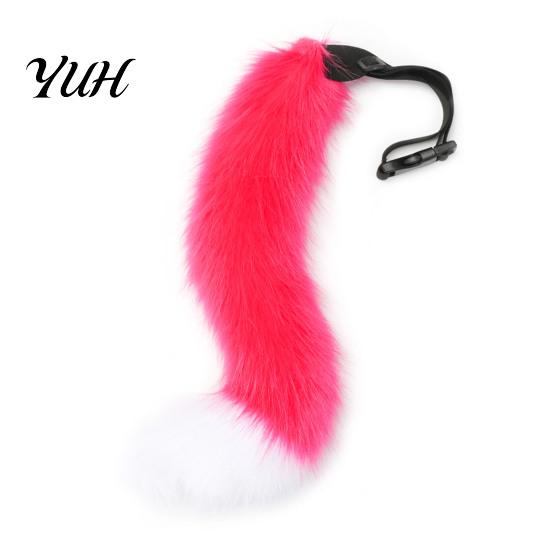 Costume Ragazza Bestia di Halloween Maschera Cosplay Volpe Peluche, Coda Soffice, Accessori Costumi, Maschera Coda Pelosa Morbida per Festa in Costume Convention Anime E