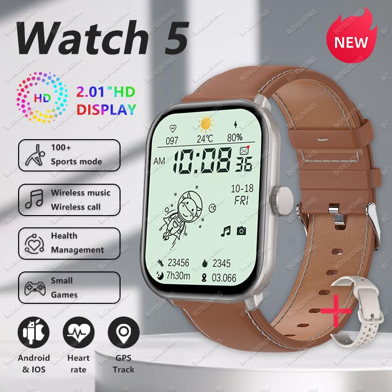 New GPS Track Smart Watch 2.01 Inch Ultra HD  Screen Movement Run Track Heart Rate Monitor Bluetooth Call Smartwatch