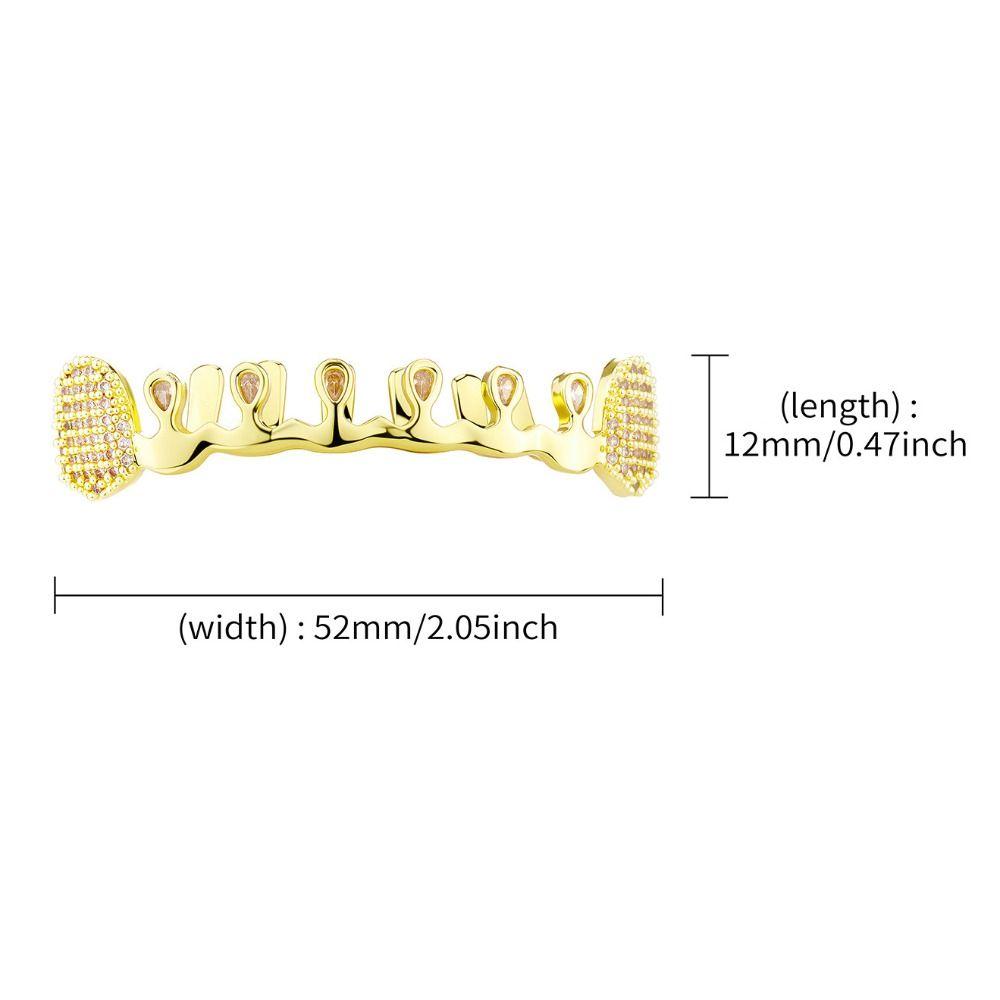 Removable Hiphop Teeth Grillz Punk Dental Grills Gift Charm Teeth Grillz Party Cosplay
