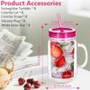 NEW 20 Oz Capacity Snowglobe Tumbler Pre Drilled Hole Clear Snow Globe Cups Double Wall Glitter DIY Cups Party Favors