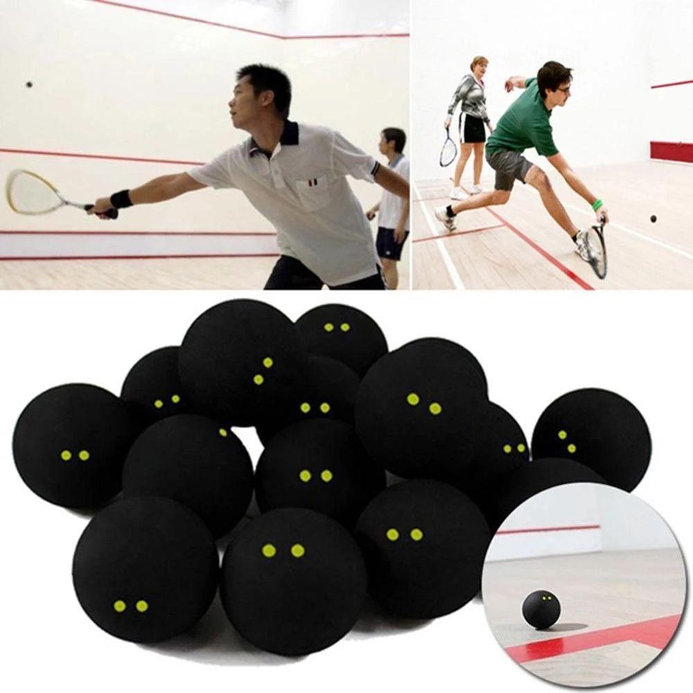 Competition Squash Training Tool Squash Ball Low Speed Ball Training Squash Ball Two-Yellow Dots