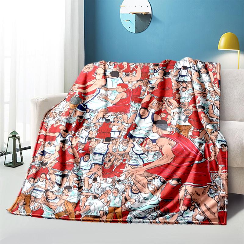 

Slam dunk цифровая мягкая плюшевая кровать, тонкие одеяла для пикника с героями мультфильмов, современное фланелевое одеяло Gedruckt Bettdecke Geschenk
