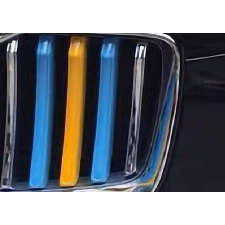 M-Color Car Front Grille Strip Ert Trims Stickers Cover For Volvo XC90 21-23