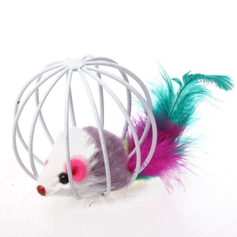 Popular New Pet Cat Toy Mouse Ball Lovely Kitten Gift Funny Play Toys Mouse Ball Best Gift For